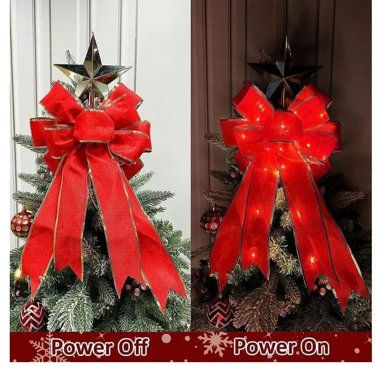 2pc Festive LED Bows