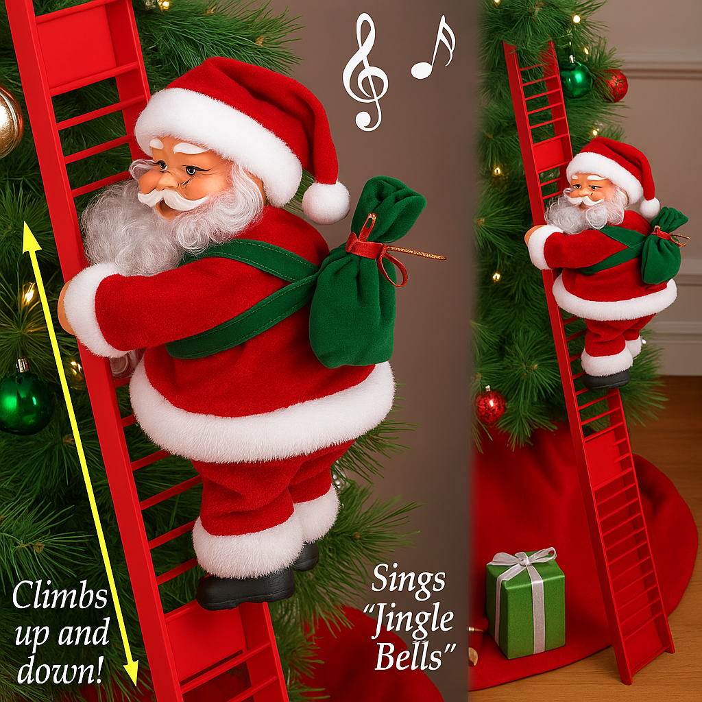 Winterly Climbing Santa™